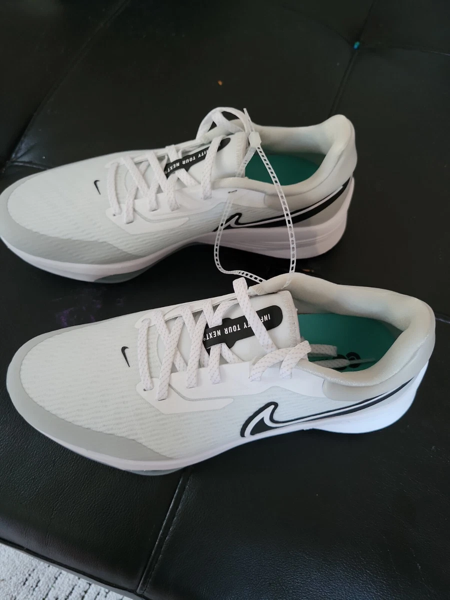 Preços baixos em Nike Air Zoom Infinity Tour NEXT% Wide White Grey
