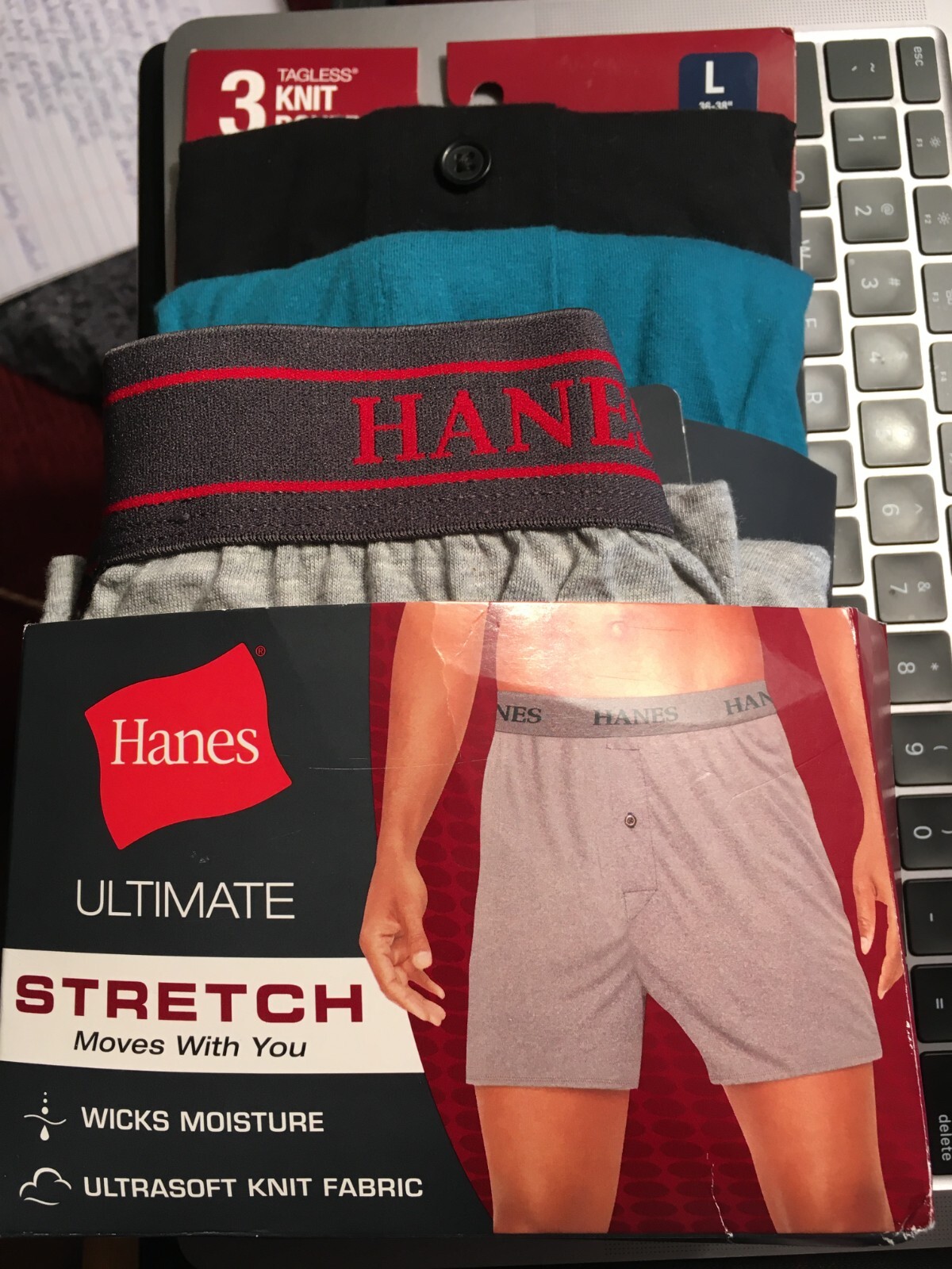 hanes ultimate tagless knit boxers