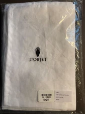 L'Objet White Linen Sateen Napkins Set of 4