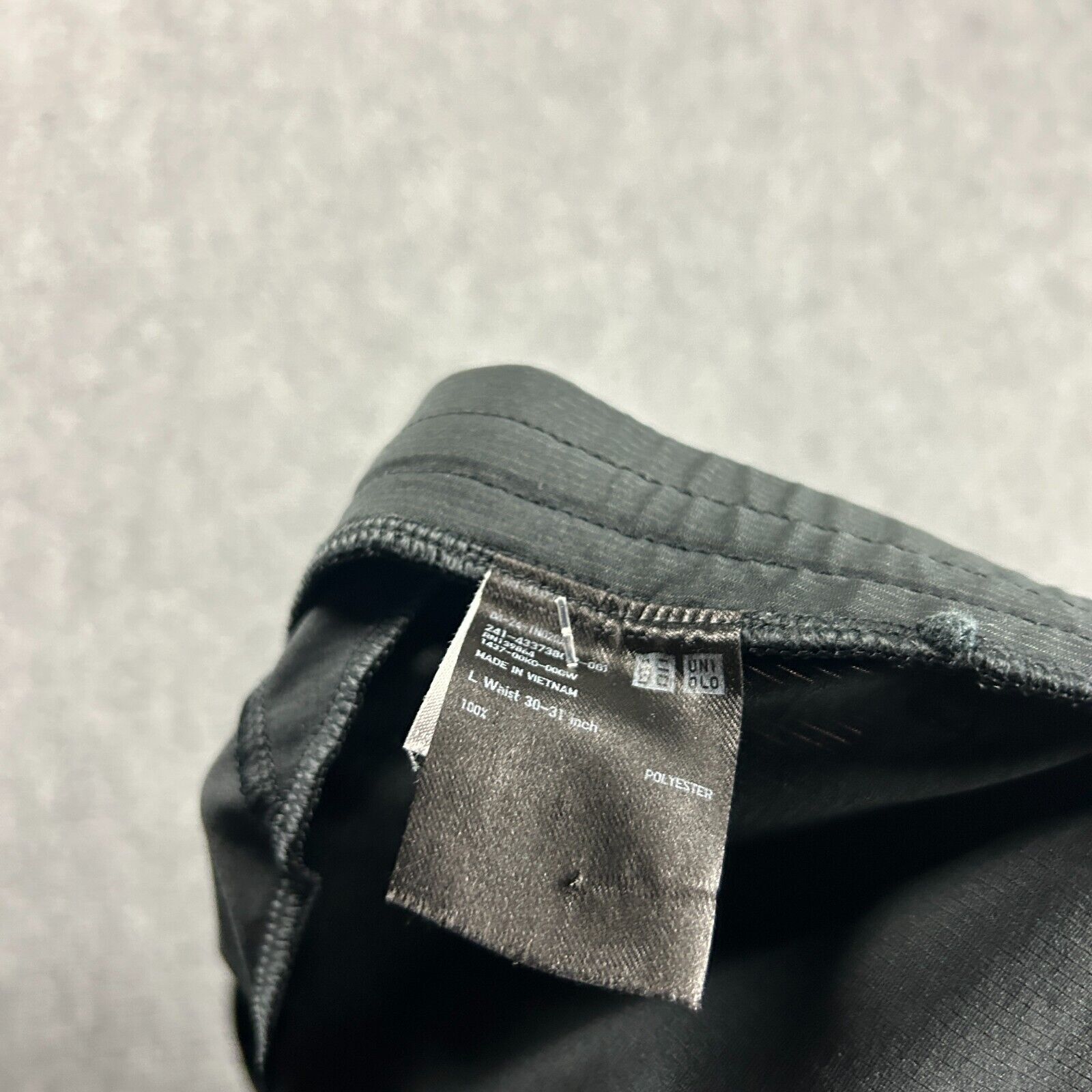 Uniqlo Shorts Womens Large Black Dry Athletic Stretch Drawstring 100% Polyester thumbnail 6