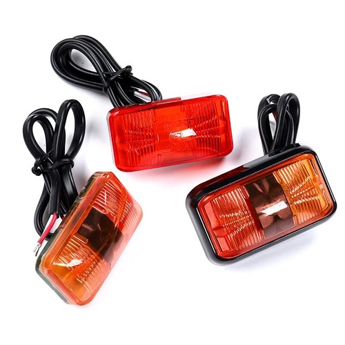 2LED IP68 Waterproof Car Truck Lorry side clearance marker Trailer Light 12V 24V - Afbeelding 2 van 13