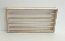 Vitrinenschmidt® 01SN Sammler Vitrine 60cm x 31,8cm, 5 Ebenen Spur N Rillen  