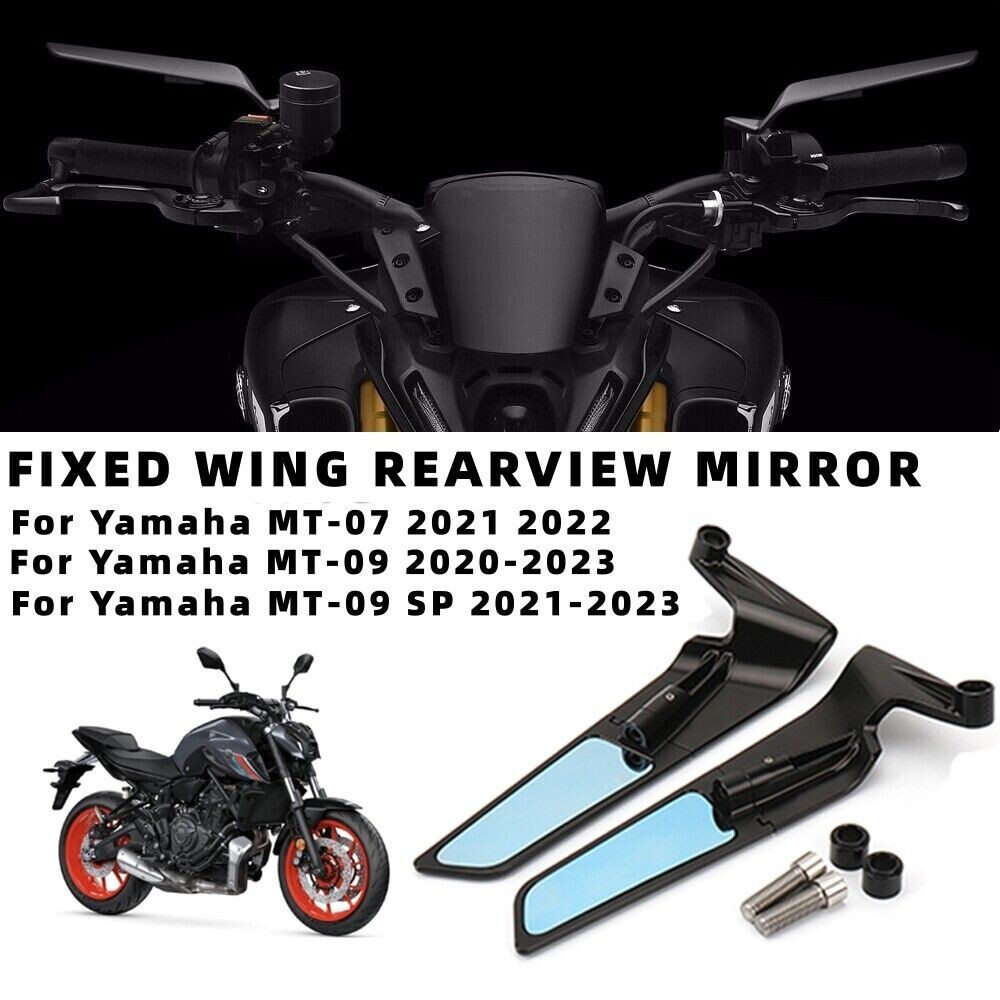 For Yamaha MT-09 MT-07 2021 2022 Handlebar Rear View Mirrors Anti