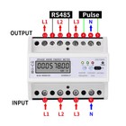 Energy Meter RS485 Modbus DIN Rail LCD  Wattmeter Electronic Power Consumption/