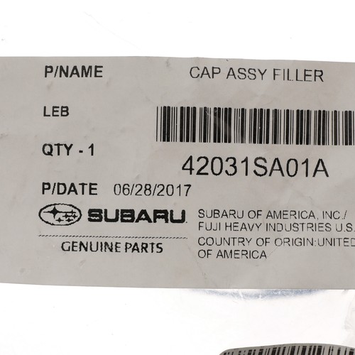 OEM 2003 Subaru Fuel Tank Filler Gas Cap Outback Legacy Baja NEW 42031SA01A - 第 5/5 張圖片