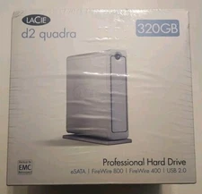 NEW! LaCie d2 HD Quadra 7200RPM 8MB 320GB eSATA F800/400 External Hard Drive