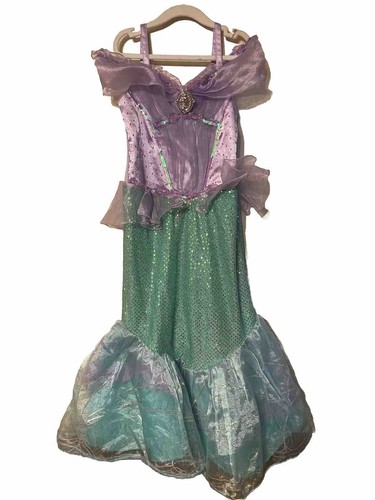 DISNEY STORE PRINCESS ARIEL LITTLE MERMAID HALLOWEEN COSTUME DRESS UP Size 7/8 - 第 1/8 張圖片