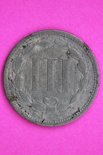 1881 Three 3 Cent Nickel Scarce Type Coin Guaranteed Authentic & Genuine 0731N - Picture 2 of 3