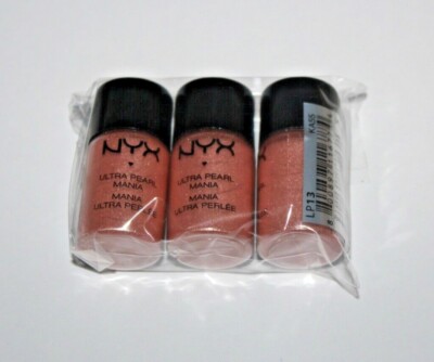 NYX Ultra Pearl Mania Loose Eye Shadow LP13 Sky Pink Lot Of 3 Sealed 