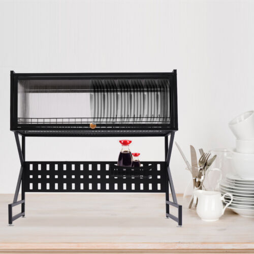 New Dish Drying Rack Kitchen Drainer Storage Holder Over Sink Bowl Organiser - Picture 19 of 21