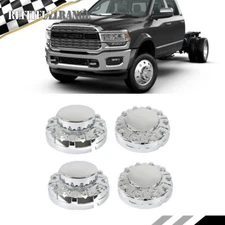 Fit For Dodge Ram 4500 5500 2019-2021 Two Front & Two Rear Wheel Center Hub Caps
