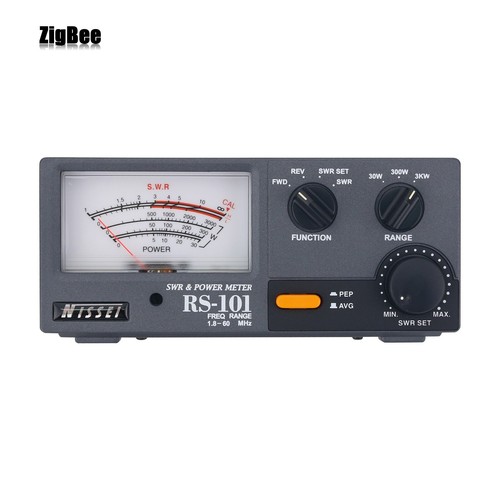 NISSEI RS-101 SWR & miernik mocy z podświetleniem LED i regulacją 30W / 300W / 3KW - Zdjęcie 2 z 8