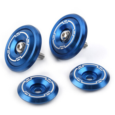 4x Motorcycle CNC Frame Hole Cap Cover Plug Bolts Screw For