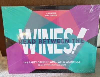 Read Between The Wines Party Game of Wine, Wite & Wordplay - Factory Sealed NIB