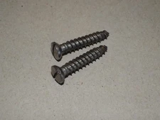 Winchester Rifle BUTTPLATE SCREWS, two per sale,silver color, slotted,,w258