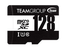 Team 128GB microSDHC UHS-I/U1 Class 10 Memory Card with Adapter, Up to 100MB/s