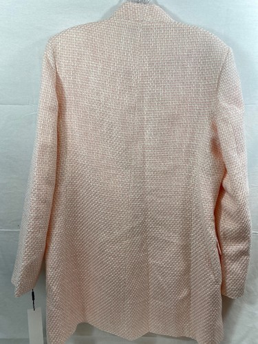 Calvin Klein Women’s Open Boucle Jacket - Rose White, Sz 12 - Picture 5 of 5
