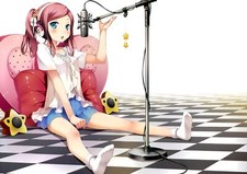 Anime headphones chiyoda momoka kantoku girls koi suru Playmat Game Mat Desk