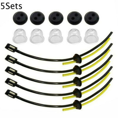 5 Sets Gasoline Filter Pipes Kit For EINHELL/GARDENLINE BG-PH2652 HBHS26 GLBHS26