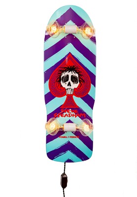 Powell Peralta Steadham Spade 12 Purple/Aqua Whiskertin Skateboard Light 