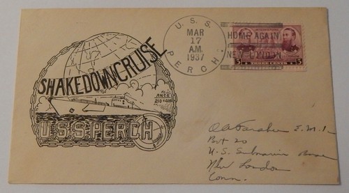 USS Perch (SS 176) Shakedown Cruise 17. März 1937 New London Connecticut