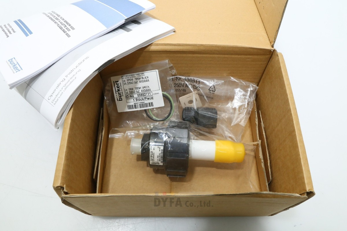 BURKERT NIB ID.No. 00419591,FLOW:8020-FKM-PVDF HALL LP SHORT VLV-I