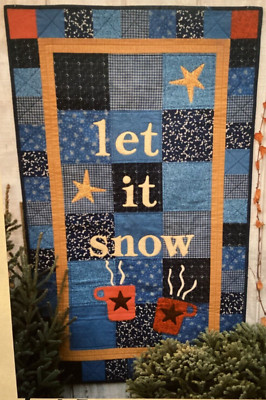 PATTERN Let It Snow EASY Block Quilt Winter Wall Quilt NEW Country Threads