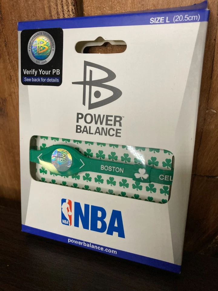 Power Balance LG Boston Celtics NBA. Novo em folha. Pulseira. Valor. Vintage. - Imagem 2 de 4