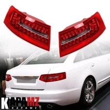 Pair Rear LED Outer Tail Light Rear Brake Lamp For 2009-2011 Audi A6 C6 Sedan