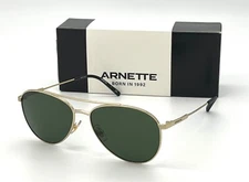 ARNETTE  SIDECAR AN3085 739/71 Brushed Light Gold  /  Dark Green  58mm