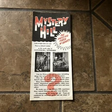 Mystery Hill Gatlinburg Tennessee Brochure Defy Gravity Vintage Travel Souvenir