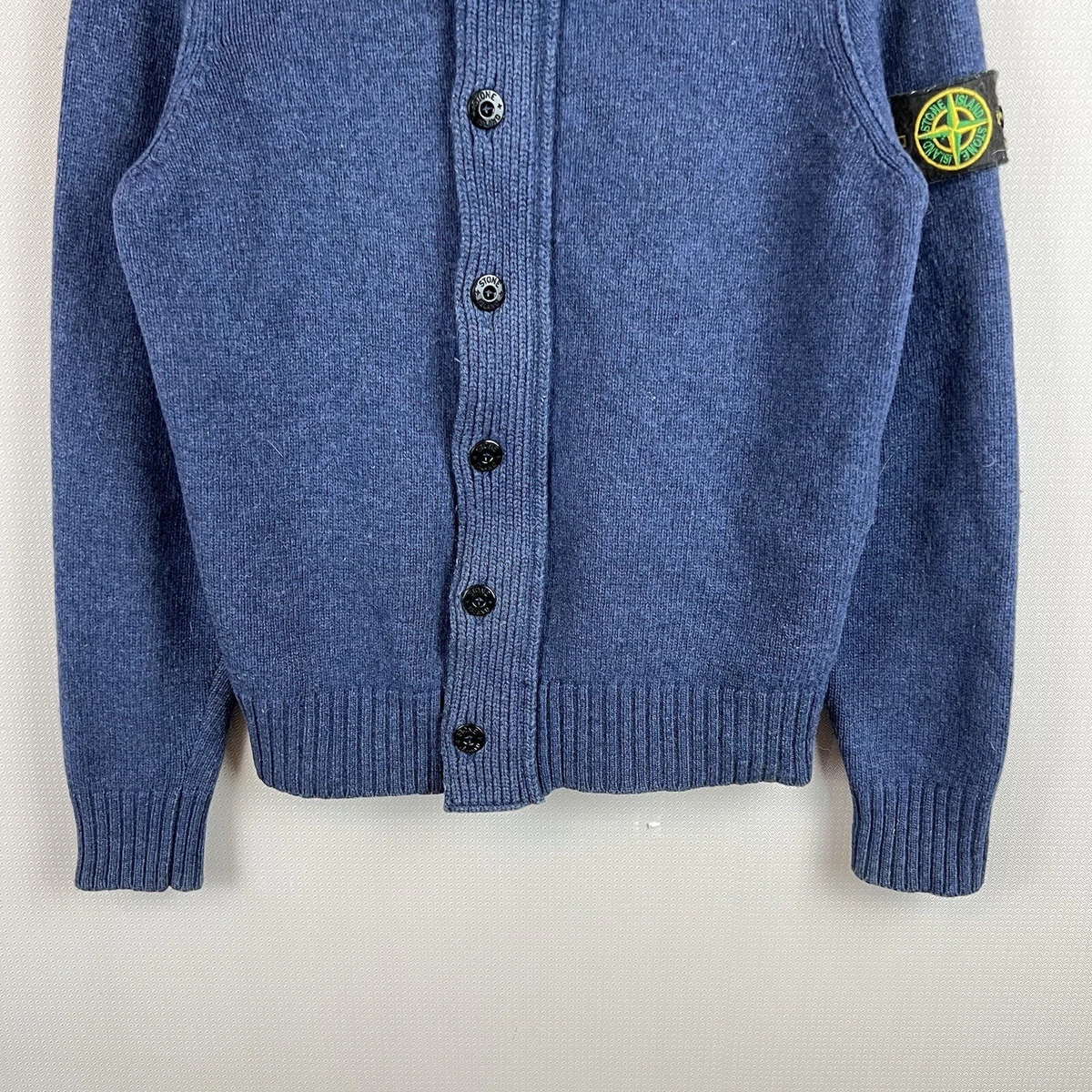 Stone Island Collection Knit Zip Pullover Sweater Cardigan Button