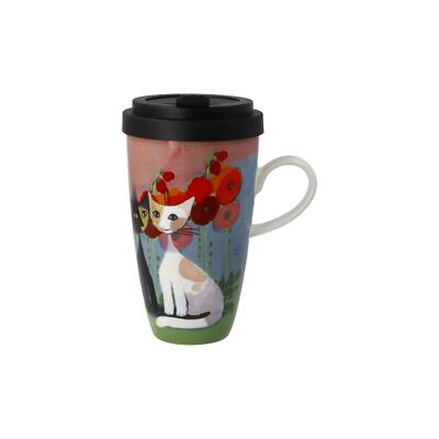 Rosina Wachtmeister Becher Lestate in Giardino mit Deckel 500ml Goebel WA