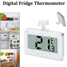 Refrigerator Thermometer Digital Fridge Freezer Waterproof Large LCD Display