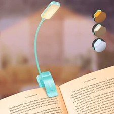 9 LED Rechargeable Book Light for Reading in Bed - Eye Caring 3 Color