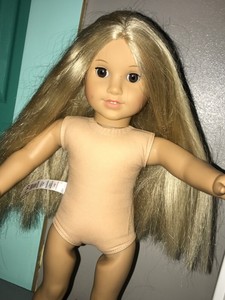 american girl doll blonde hair brown eyes
