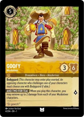 Goofy - Musketeer - 4/204 - Uncommon Light Play Magic the Gathering MTG The  Firs | eBay