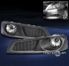 BUMPER FOG LIGHT LAMP CHROME W/BULB+WIRING HARNESS FOR 2010 2011 2012 LEGACY SET