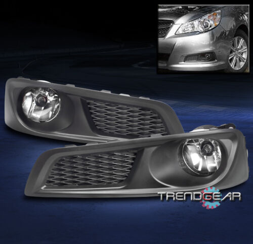 BUMPER FOG LIGHT LAMP CHROME W/BULB+WIRING HARNESS FOR 2010 2011 2012 LEGACY SET - Picture 1 of 4
