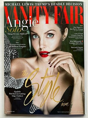 ANGELINA JOLIE September 2017 VANITY FAIR Magazine RAF SIMONS / SYLVIA HOEKS