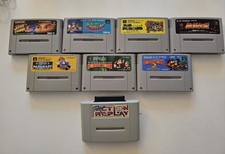 7 Super Famicon Nintendo Spiele Snes Action Replay Mario Kart Donkey Kong Jap