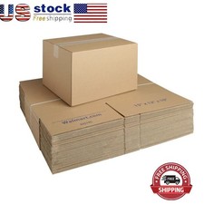 Foldable 30-Count Recycled Shipping Boxes 15" x 12"x 10" Storage Moving Boxes