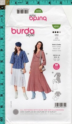 Misses' Pants Burda style Sewing Craft Pattern 6040 8-18 NEW & UNCUT!