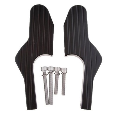 1 Pair Foot Peg Support Extensions Extended Footpegs Black -