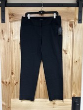 The Limited Womens Dress Pants NWT Black Size 10 Ankle Length