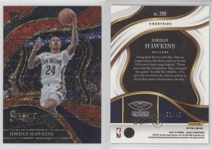 2023 Panini Select Courtside Red Disco Prizm /49 Jordan Hawkins #280 Rookie RC