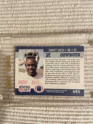NFL COWBOYS EMMITT SMITH ルーキーカード Amazon.com: Emmitt Smith Rookie Card 1990 Pro Set #685 BGS 9