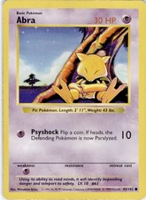 Abra [Shadowless] #43 Prices | Pokemon Base Set | Pokemon Cards