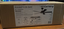Hampton Bay Verano 52 in. Matte Black Downrod Standard Ceiling Fan with 5-Blades