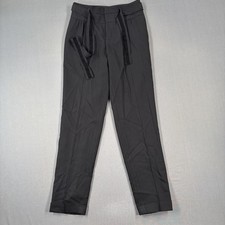 Marc By Marc Jacobs Womens Dress Pants Black Wool Size 2 With Belt